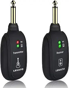 Wireless Guitar System 2.4GHz with 6 Channels Rechargeable